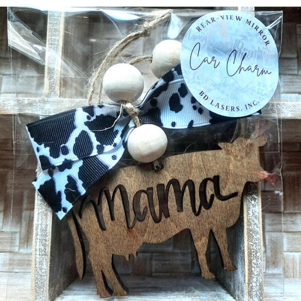 "Mama Cow" Car Charm